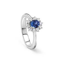 Anello Salvini Donna LOVE for COLOR in Oro bianco Zaffiro blu 20099762